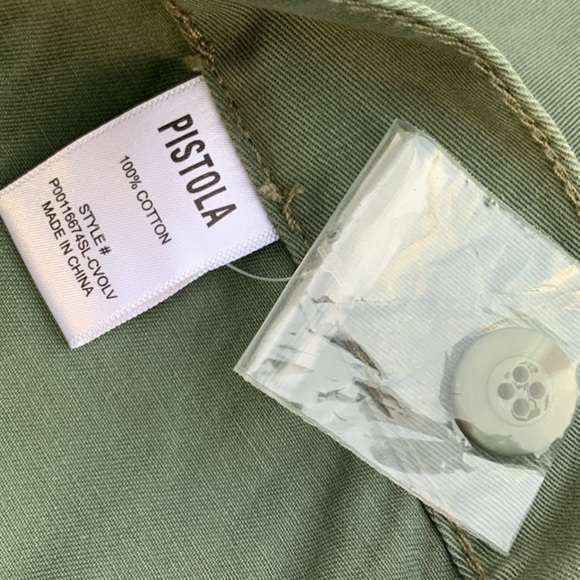 PISTOLA Cargo Aiden Zip Off Pants * Shorts * Capris GREEN size 28 - Picture 8 of 9